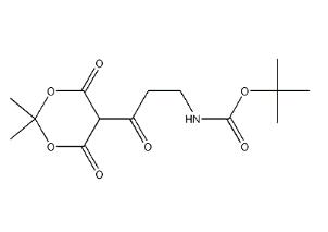 tert-butyl 3-(2,2-dimethyl-4,6-dioxo-1,3-dioxan-5-yl)-3-oxopropylcarbamate,tert-butyl 3-(2,2-dimethyl-4,6-dioxo-1,3-dioxan-5-yl)-3-oxopropylcarbamate