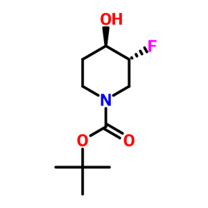跨叔丁基-3-氟-4-羟基哌啶-1-羧酸