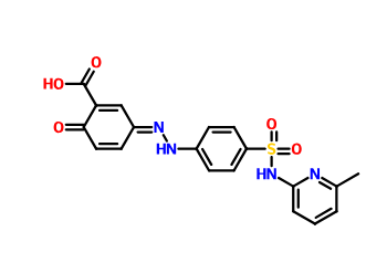 6-甲基柳氮磺吡啶,2-Hydroxy-5-[[4-[[(6-Methyl-2-pyridinyl)aMino]sulfonyl]phenyl]azo]benzoic Acid