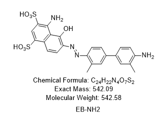 EB-NH2,(E)-4-amino-6-((4′-amino-3,3′-dimethyl-[1,1′-biphenyl]-4-yl)diazenyl)-5-hydroxynaphthalene-1,3-disulfonic acid