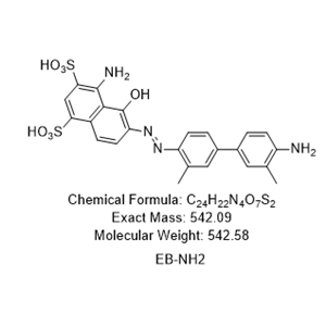 EB-NH2,(E)-4-amino-6-((4′-amino-3,3′-dimethyl-[1,1′-biphenyl]-4-yl)diazenyl)-5-hydroxynaphthalene-1,3-disulfonic acid