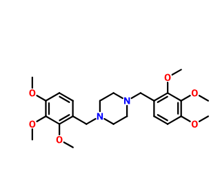 六甲氧芐嗪,1,4-Bis(2,3,4-triMethoxybenzyl)piperazine