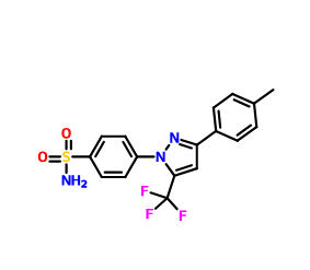 塞来昔布相关物质B,N-De(4-sulfonaMidophenyl)-N'-(4-sulfonaMidophenyl) Celecoxib