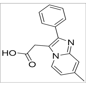 2-{7-甲基-2-苯并咪唑[1，2-a]吡啶-3-基}乙酸,2-?{7-?methyl-?2-?phenylimidazo[1,?2-?a]?pyridin-?3-?yl}?acetic acid