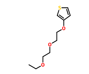 3-(2-(2-乙氧基乙氧基) 乙氧基)噻吩,3-[2-(2-ethoxyethoxy)ethoxy]thiophene