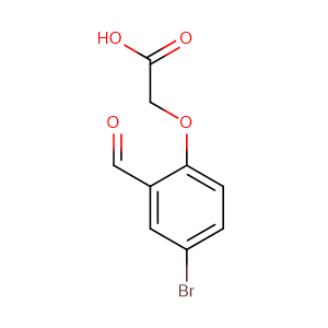 2-(4-溴-2-甲烷酰-苯氧基)乙酸,(4-BROMO-2-FORMYLPHENOXY)ACETIC ACID