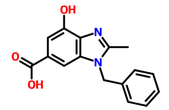 1-苄基-4-羟基-2-甲基-1H-苯并咪唑-6-羧酸,1-benzyl-4-hydroxy-2-methyl-1H-benzo[d]imidazole-6-carboxylic acid