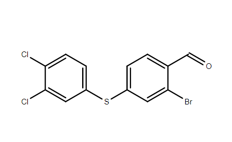 2-bromo-4-(3',4'-dichlorophenylsulfanyl)benzaldehyde,2-bromo-4-(3',4'-dichlorophenylsulfanyl)benzaldehyde