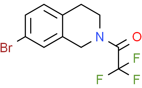 N-三氟乙酰基-7-溴-1,2,3,4-四氢异喹啉,1-(7-bromo-3,4-dihydroisoquinolin-2(1H)-yl)-2,2,2-trifluoroethan-1-one