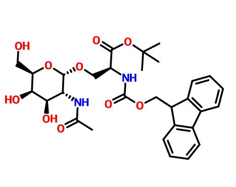 O-[2-(乙酰氨基)-2-脱氧-ALPHA-D-吡喃半乳糖基]-N-[(9H-芴-9-基甲氧基)羰基]-L-丝氨酸叔丁酯,O-[2-(Acetylamino)-2-deoxy-alpha-D-galactopyranosyl]-N-[(9H-fluoren-9-ylmethoxy)carbonyl]-L-serine 1,1-dimethylethyl ester