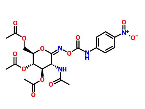 O-(2-乙酰胺基-2-脱氧-3,4,6-三-O-乙酰基-D-吡喃葡萄糖基)氨基N-(4-硝基苯基)氨基甲酸酯,O-(2-ACETAMIDO-2-DEOXY-3,4,6-TRI-O-ACETYL-D-GLUCOPYRANOSYLIDENE)AMINO N-(4-NITROPHENYL)CARBAMATE