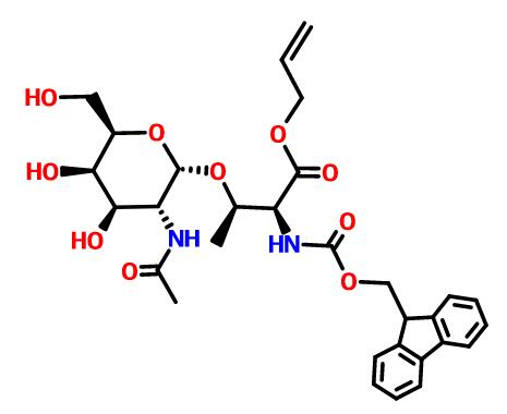O- [2-乙酰氨基-2-脱氧-Α-D-吡喃半乳糖基] -N-FMOC-L-苏氨酸2-丙烯-1-基酯,N-Fmoc-O-[2-acetamido-2-deoxy-α-D-galactopyranosyl]-L-threonine Allyl Ester