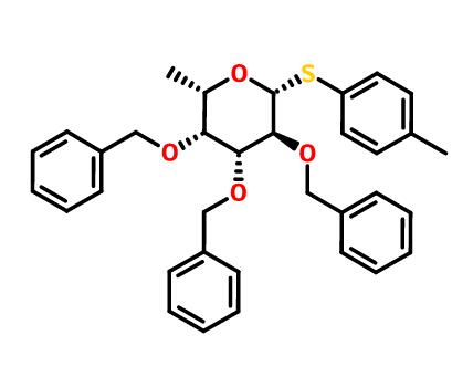p-methylphenyl 2,3,4-tri-O-benzyl-1-thio-β-L-fucopyranoside,p-methylphenyl 2,3,4-tri-O-benzyl-1-thio-β-L-fucopyranoside
