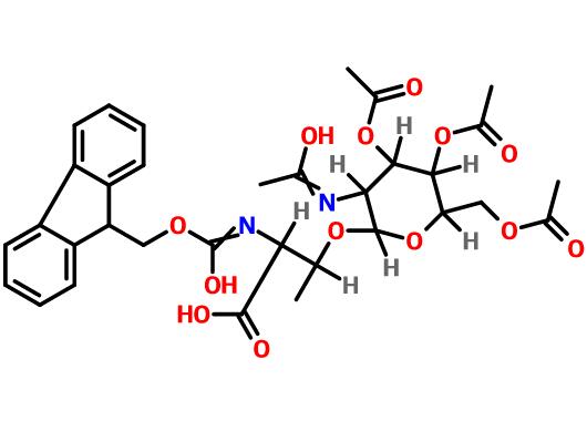 乙酰氨基葡萄糖苏氨酸,FMOC-L-THR(BETA-D-GLCNAC(AC)3)-OH