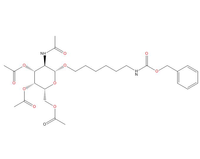 N-[6-[[3,4,6-三-O-乙酰基-2-(乙酰氨基)-2-脱氧-BETA-D-吡喃半乳糖基]氧基]己基]氨基甲酸苄酯,Carbamic acid, N-[6-[[3,4,6-tri-O-acetyl-2-(acetylamino)-2-deoxy-β-D-galactopyranosyl]oxy]hexyl]-, phenylmethyl ester