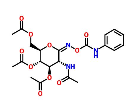 2-(乙酰氨基)-2-脱氧-N-[[(苯基氨基)羰基]氧基]-D-葡萄糖酸肟 D-内酯 3,4,6-三乙酸酯,O-(2-ACETAMIDO-3,4,6-TRI-O-ACETYL-D-GLUCOPYRANOSYLIDENE)AMINO N-PHENYL CARBAMATE