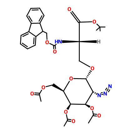 N-(9-Fluorenylmethoxycarbonyl)-O-(3,4,6-tri-O-acetyl-2-azido-2-desoxy-α-D-galactopyranosyl)-L-serin-,N-(9-Fluorenylmethoxycarbonyl)-O-(3,4,6-tri-O-acetyl-2-azido-2-desoxy-α-D-galactopyranosyl)-L-serin-tert-butylester