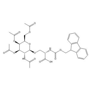 N-[芴甲氧羰基]-O-[3,4,6-三-O-乙酰基-2-(乙酰氨基)-2-脱氧-BETA-D-吡喃半乳糖基]-L-丝氨酸,N-[(9H-Fluoren-9-ylmethoxy)carbonyl]-O-[3,4,6-tri-O-acetyl-2-(acetylamino)-2-deoxy-beta-D-galactopyranosyl]-L-serine