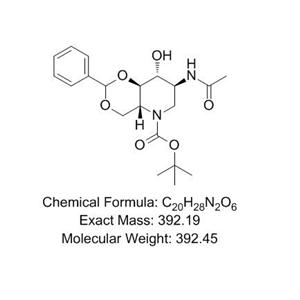 2-乙酰氨基-4,6-O-亚苄基的N-BOC-1,2,5-三脱氧-1,5-亚氨基D葡萄糖醇,2-Acetamido-4,6-O-benzylidene-N-Boc-1,2,5-trideoxy-1,5-imino-D-glucitol