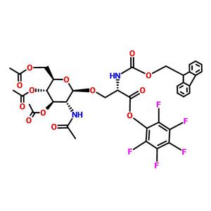 N-[芴甲氧羰基]-O-[3,4,6-三-O-乙酰基-2-(乙酰氨基)-2-脱氧-BETA-D-吡喃葡萄糖基]-L-丝氨酸五氟苯基酯