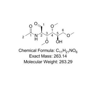 2-乙酰氨基-2-脱氧 - 3,4,6-三 - O-甲基-D-葡萄糖,N-((2R,3R,4R,5R)-5-hydroxy-3,4,6-trimethoxy-1-oxohexan-2-yl)acetamide