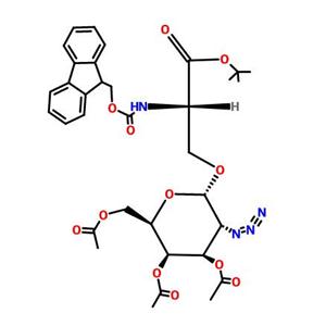 N-(9-Fluorenylmethoxycarbonyl)-O-(3,4,6-tri-O-acetyl-2-azido-2-desoxy-α-D-galactopyranosyl)-L-serin-,N-(9-Fluorenylmethoxycarbonyl)-O-(3,4,6-tri-O-acetyl-2-azido-2-desoxy-α-D-galactopyranosyl)-L-serin-tert-butylester