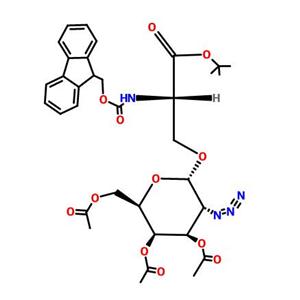 N-(9-Fluorenylmethoxycarbonyl)-O-(3,4,6-tri-O-acetyl-2-azido-2-desoxy-α-D-galactopyranosyl)-L-serin-