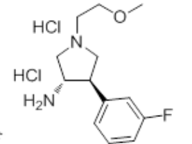 (3S,4R)-4-(3-fluorophenyl)-1-(2-methoxyethyl)pyrrolidin-3-amine?dihydrochloride,(3S,4R)-4-(3-fluorophenyl)-1-(2-methoxyethyl)pyrrolidin-3-amine?dihydrochloride