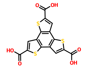 苯并[1,2-b:3,4-b':5,6-b'']三噻吩-2,5,8-三羧酸,Benzo[1,2-b:3,4-b':5,6-b'']trithiophene-2,5,8-tricarboxylic acid