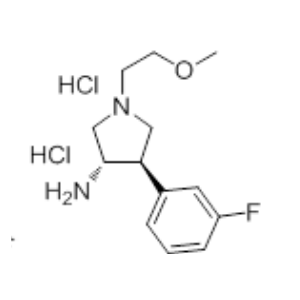 (3S,4R)-4-(3-fluorophenyl)-1-(2-methoxyethyl)pyrrolidin-3-amine?dihydrochloride,(3S,4R)-4-(3-fluorophenyl)-1-(2-methoxyethyl)pyrrolidin-3-amine?dihydrochloride
