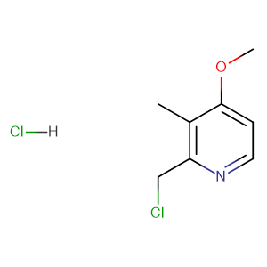 2-氯甲基-4-甲氧基-3-甲基吡啶盐酸盐,Pyridine, 2-(chloromethyl)-4-methoxy-3-methyl-, hydrochloride