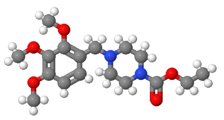 曲美他嗪N-羧酸乙酯,4-[(2,3,4-TriMethoxyphenyl)Methyl]-1-piperazinecarboxylic Acid Ethyl Ester