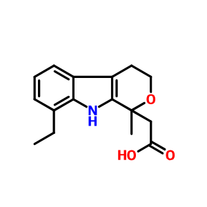 109518-47-0；8-乙基-1,3,4,9-四氢-1-甲基吡喃并[3,4-B]吲哚-1-乙酸