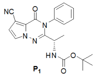 (S)-(1-(5-氯-4-氧代-3-苯基-3,4-二氫吡咯并[2,1-f][1,2,4]三嗪-2-基)乙基)氨基甲酸叔丁酯,tert-butyl (S)-(1-(5-chloro-4-oxo-3-phenyl-3,4-dihydropyrrolo[2,1-f][1,2,4]triazin-2-yl)ethyl)carbamate