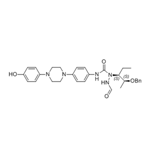 泊沙康唑杂质39,1-((2S,3S)-2-(benzyloxy)pentan-3-yl)-2-formyl-N-(4-(4-(4-hydroxy phenyl)piperazin-1-yl)phenyl)hydrazine-1-carboxamide