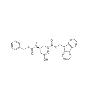 (3R)-3-{[(benzyloxy)carbonyl]amino}-4-({[(9H-fluoren-9-yl)methoxy]carbonyl}amino)butanoic acid