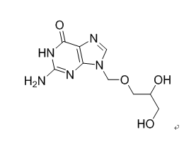 更昔洛韦杂质05,2-amino-9-((2,3-dihydroxypropoxy)methyl)-1,9-dihydro-6H-purin-6- one