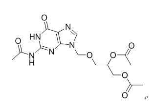 更昔洛韋雜質(zhì)11,3-((2-acetamido-6-oxo-1,6-dihydro-9H-purin-9-yl)methoxy)propane- 1,2-diyl diacetate