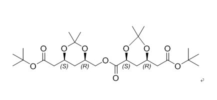 瑞舒伐他汀钙杂质44,(4S,6R)-((4R,6S)-6-(2-(tert-butoxy)-2-oxoethyl)-2,2-dimethyl-1,3-dioxan-4-yl)methyl 6-(2-(tert-butoxy)-2-oxoethyl)-2,2-dimethyl-1,3-dioxane-4-carboxylate