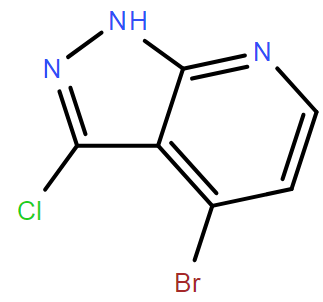 4-溴-3-氯-1H-吡唑并[3,4-b]吡啶,4-Bromo-3-chloro-1H-pyrazolo[3,4-b]pyridine