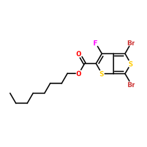4,6-二溴-3-氟噻吩并[3,4-b]噻吩-2-羧酸辛酯