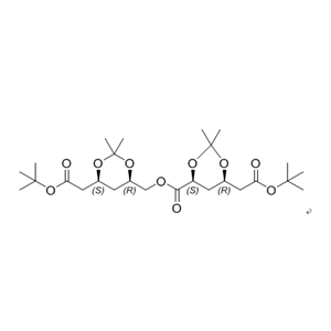 瑞舒伐他汀钙杂质44,(4S,6R)-((4R,6S)-6-(2-(tert-butoxy)-2-oxoethyl)-2,2-dimethyl-1,3-dioxan-4-yl)methyl 6-(2-(tert-butoxy)-2-oxoethyl)-2,2-dimethyl-1,3-dioxane-4-carboxylate