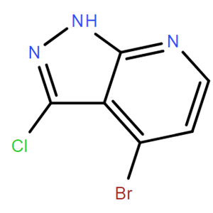 4-溴-3-氯-1H-吡唑并[3,4-b]吡啶,4-Bromo-3-chloro-1H-pyrazolo[3,4-b]pyridine