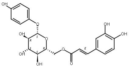 乌金苷,6′-O-Caffeoylarbutin