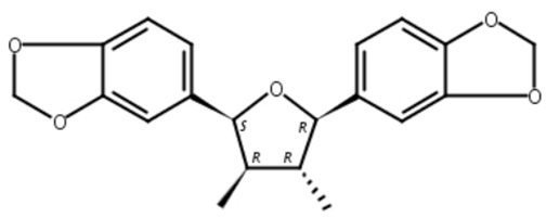 (7S,7′R)-双(3,4-亚甲二氧苯基)-rel-(8R,8′R)-二甲基四氢呋喃,rel-(8R,8′R)-dimethyl-(7S,7′R)-bis(3,4-methylenedioxyphenyl)tetrahydro-furan