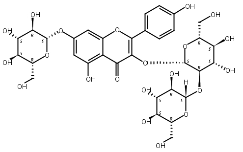 山柰酚-3-O-槐二糖-7-O-葡萄糖苷,Kaempferol 3-sophoroside-7-glucoside
