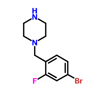 1-(4-溴-2-氟苄基)哌嗪,1-(4-BROMO-2-FLUOROBENZYL)PIPERAZINE