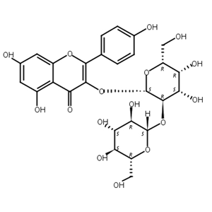 人参黄酮苷,Kaempferol-3-O-glucosyl(1→2)galactoside