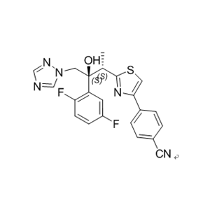 艾沙康唑鎓杂质08,4-(2-((2S,3S)-3-(2,5-difluorophenyl)-3-hydroxy-4-(1H-1,2,4-triazol-1-yl)butan-2-yl)thiazol-4-yl)benzonitrile