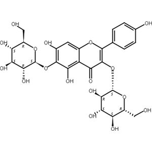 6-羟基山奈酚-3,6-二-O-葡萄糖苷,6-Hydroxykaempferol 3,6-diglucoside